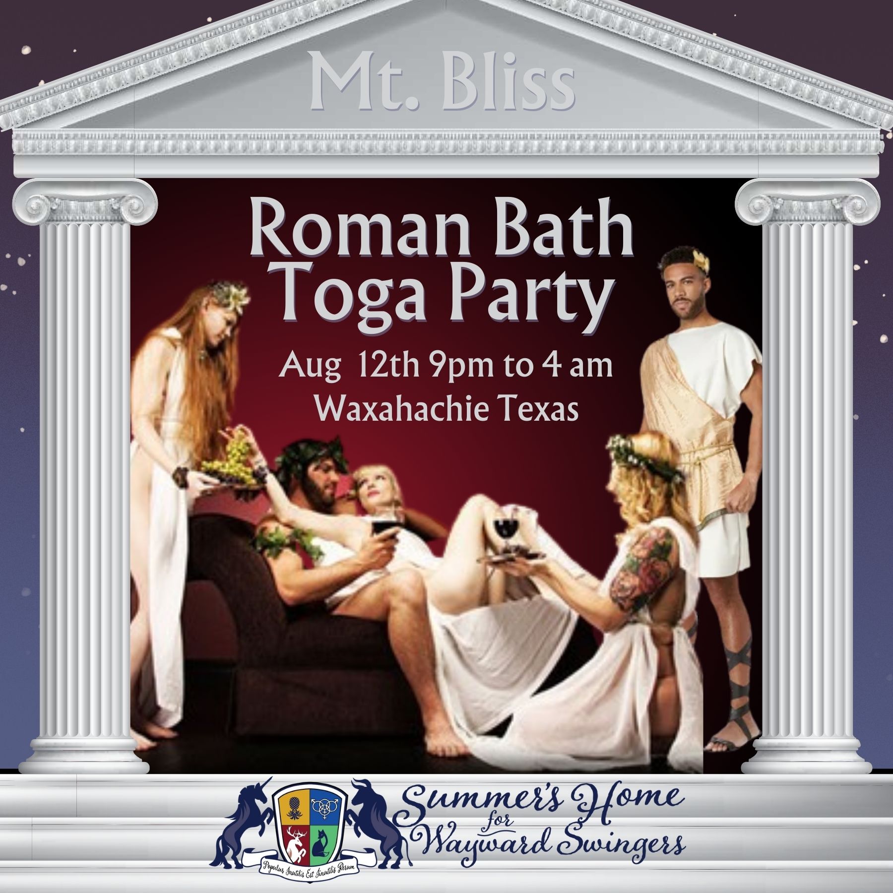 Mt. Bliss Roman Bath Toga Party