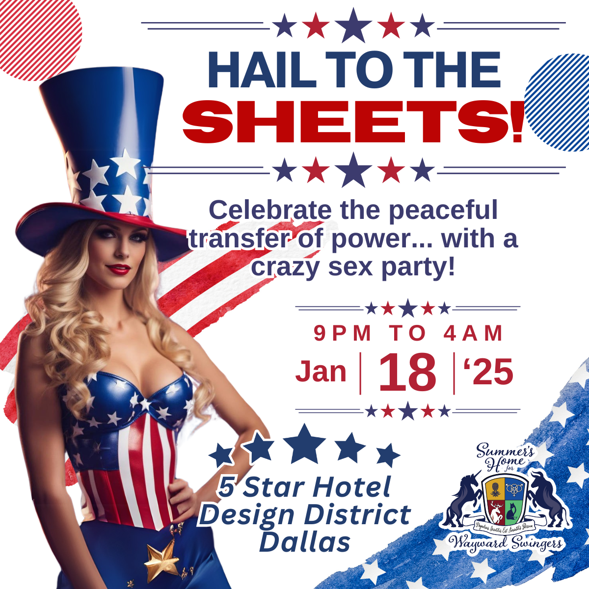 Hail to the Sheets!  Inauguration Party